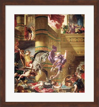 Framed Expulsion of Heliodorus from the Temple Print