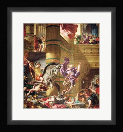 Framed Expulsion of Heliodorus from the Temple Print