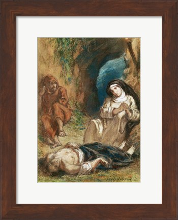 Framed Lelia in the Cave Print