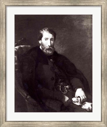 Framed Portrait of Alfred Bruyas Print