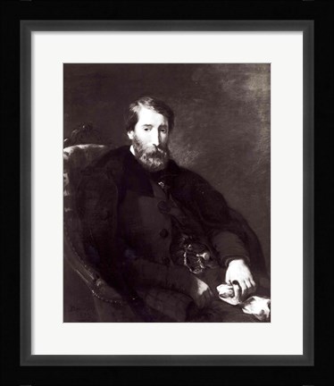 Framed Portrait of Alfred Bruyas Print