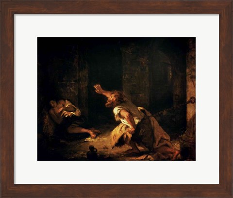 Framed Prisoner of Chillon, 1834 Print