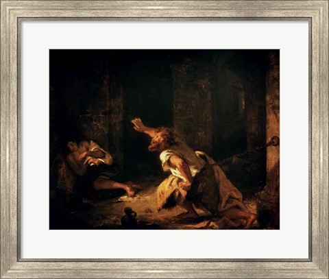 Framed Prisoner of Chillon, 1834 Print