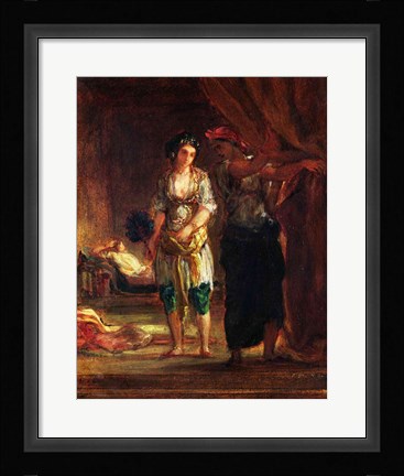 Framed Interior of a Harem in Oran Print