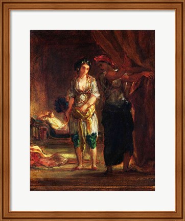 Framed Interior of a Harem in Oran Print