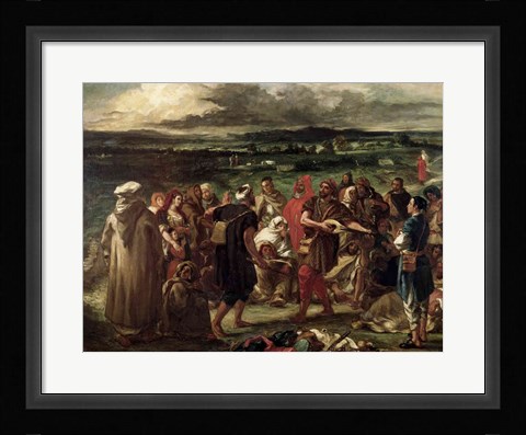 Framed Comedians or Arabic Buffoons, 1848 Print