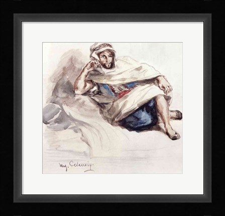 Framed Seated Arab Print