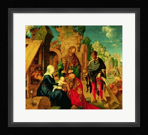 Framed Adoration of the Magi, 1504 Print