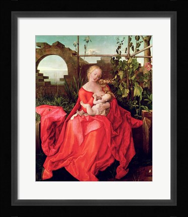 Framed Virgin and Child 'Madonna with the Iris', 1508 Print