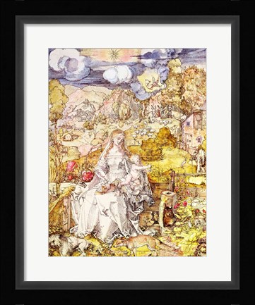 Framed Madonna and Child Print