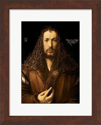 Framed Self Portrait at the Age of Twenty-Eight, 1500 Print