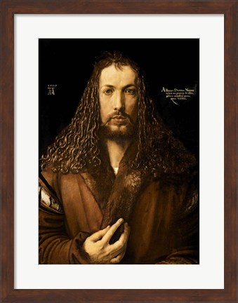 Framed Self Portrait at the Age of Twenty-Eight, 1500 Print