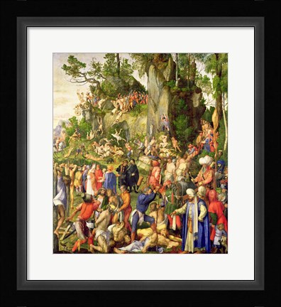 Framed Martyrdom of the Ten Thousand, 1508 Print
