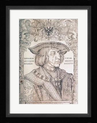 Framed Maximilian I, Emperor of Germany Print
