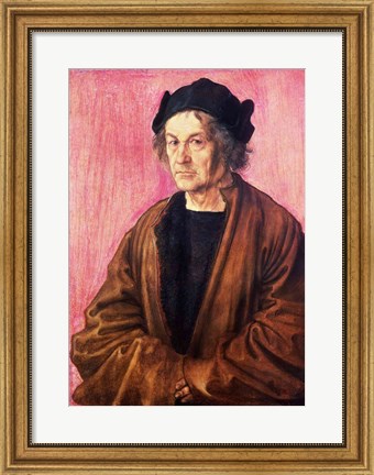 Framed Albrecht Durer&#39;s Father, 1497 Print