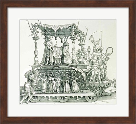 Framed Burgundian Marriage Print