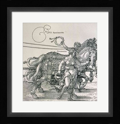 Framed Triumphal Chariot of Emperor Maximilian I of Germany: detail Print