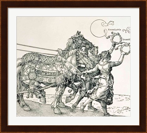 Framed Triumphal Chariot of Emperor Maximilian I of Germany: horse detail Print