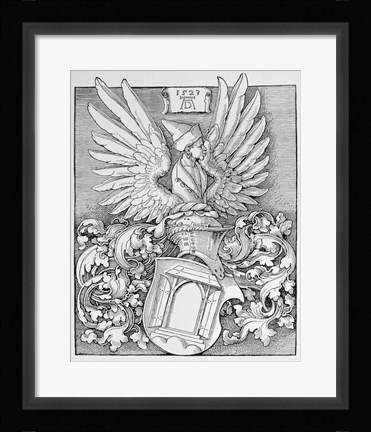 Framed Coat of Arms of the Durer Family Print