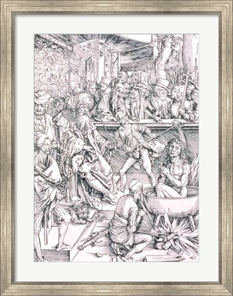 Framed Torture of St. John the Evangelist Print