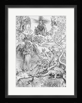 Framed Apocalyptical scene, from the 'Apocalypse' Print