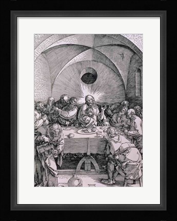 Framed Last Supper from the 'Great Passion' Print