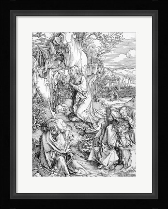 Framed Agony in the Garden from the 'Great Passion' Print