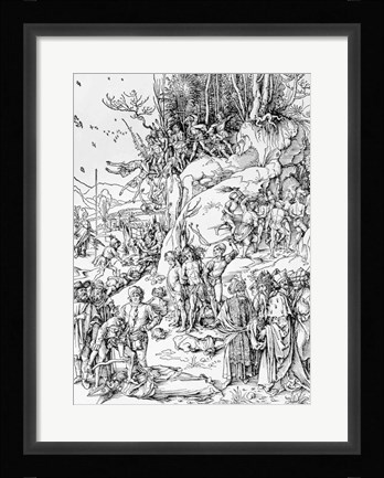 Framed Martyrdom of the Ten Thousand Christians on Mt. Ararat Print