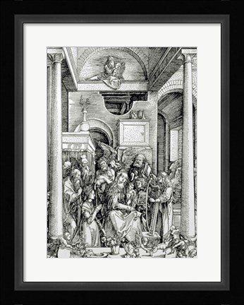 Framed Virgin and Child with Saints Print