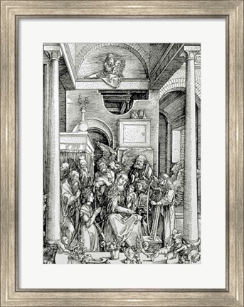 Framed Virgin and Child with Saints Print