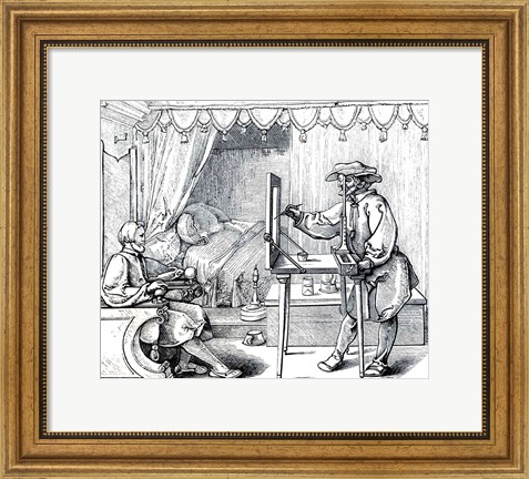 Framed Instruments of Mathematical Precision for Executing Portraits Print