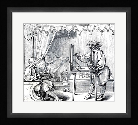 Framed Instruments of Mathematical Precision for Executing Portraits Print