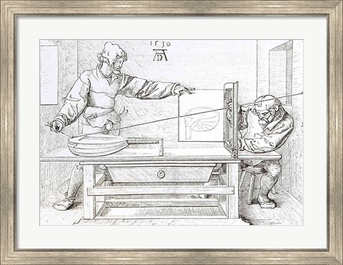 Framed Instrument of Mathematical Precision for Designing Objects in Perspective Print
