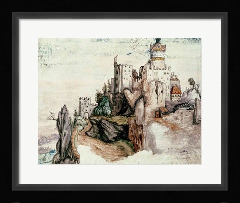 Framed Fortified Castle Print