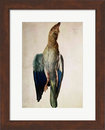 Framed Blue Crow, 1512 Print