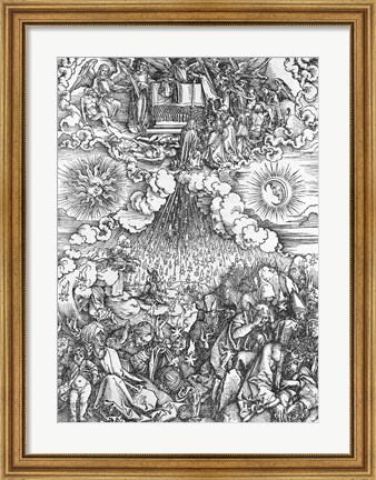 Framed Scene from the Apocalypse, The Opening of the Fifth and Sixth Seals Print