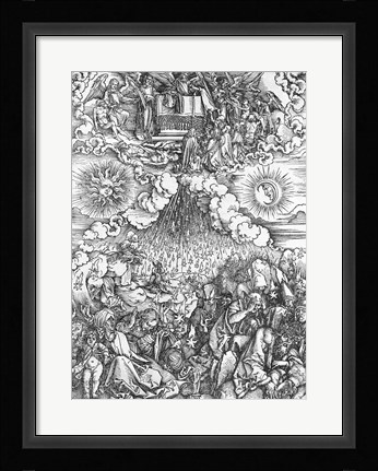 Framed Scene from the Apocalypse, The Opening of the Fifth and Sixth Seals Print