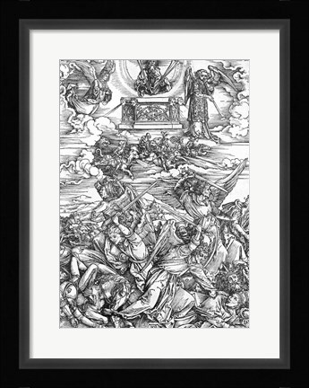 Framed Scene from the Apocalypse, The Four Vengeful Angels Print