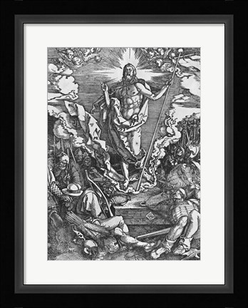 Framed Resurrection, from 'The Great Passion' series, 1510 Print