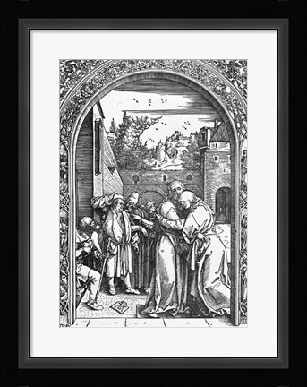 Framed meeting of St. Anne and St. Joachim at the Golden Gate Print