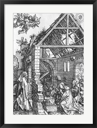Framed Nativity, from the &#39;Life of the Virgin&#39; series, c.1503 Print