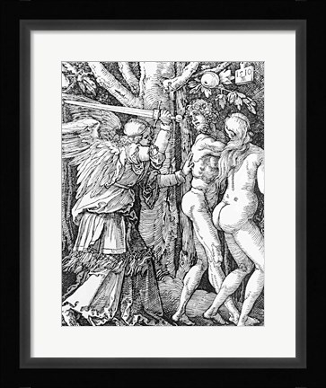 Framed Expulsion from Paradise, 1510 Print