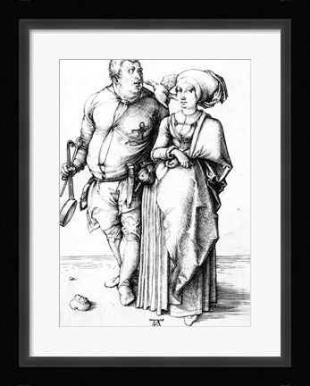 Framed Cook and his Wife Print