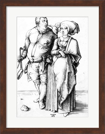 Framed Cook and his Wife Print