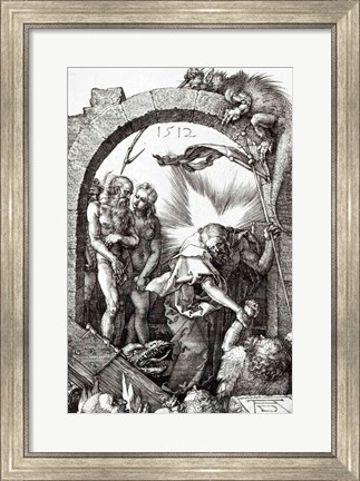 Framed Harrowing of Hell or Christ&#39;s descent into Limbo, 1512 Print