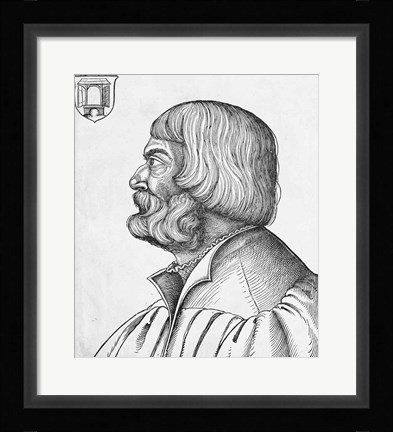 Framed Self portrait, 1527 Print