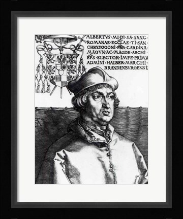 Framed Albrecht of Brandenburg, 1519 Print