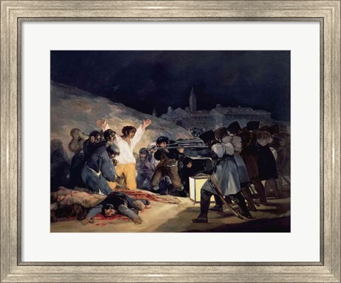 Framed Execution of the Defenders of Madrid Print