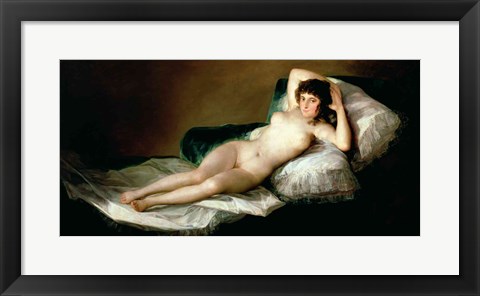 Framed Naked Maja, c.1800 Print