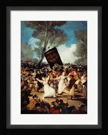 Framed Burial of the Sardine Print